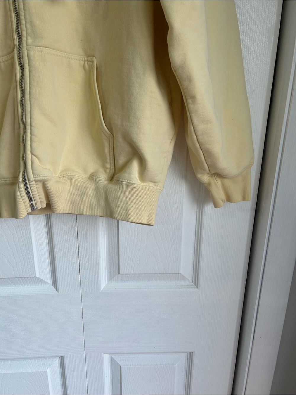 Brandy Melville Butter Yellow Zip-Up Christy Hoodie - Picture 8 of 8